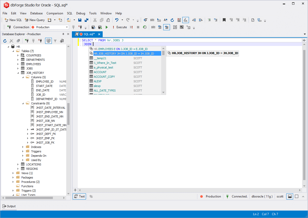 sql developer code formatter